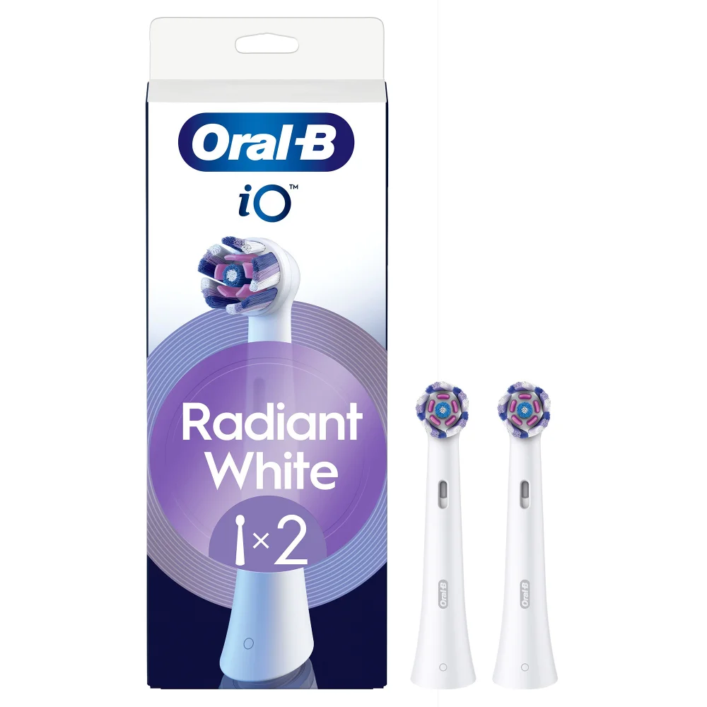 Oral-B iO Series Radiant White Opzetborstels Wit, 2 Stuks Afbeelding 1