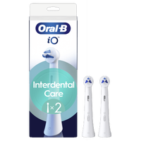 Oral-B iO opzetborstels voor interdentale reiniging, verpakking met 2 stuks.