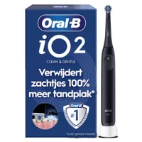 Oral-B iO2 elektrische tandenborstel verpakking, 100% meer tandplakverwijdering.