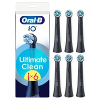 Oral-B iO Series Ultimate Clean Opzetborstels Zwart, 6 Stuks
