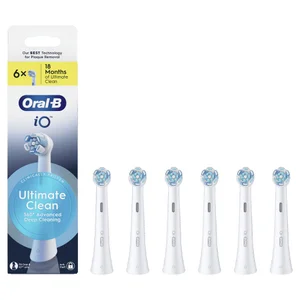 Oral-B iO Series Ultimate Clean Opzetborstels Wit, 6 Stuks