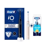 Oral-B iO 2 Elektrische Tandenborstel Zwart & Roze Douverpakking