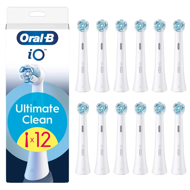 Oral-B iO Ultimate Clean Opzetborstels Wit, 12 Stuks