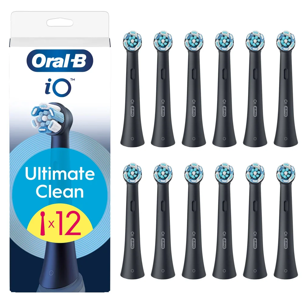 Oral-B iO Ultimate Clean Opzetborstels Zwart, 12 Stuks Afbeelding 1