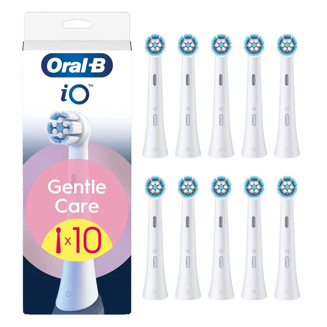 Oral-B iO Series Gentle Care Opzetborstels Wit, 10 Stuks