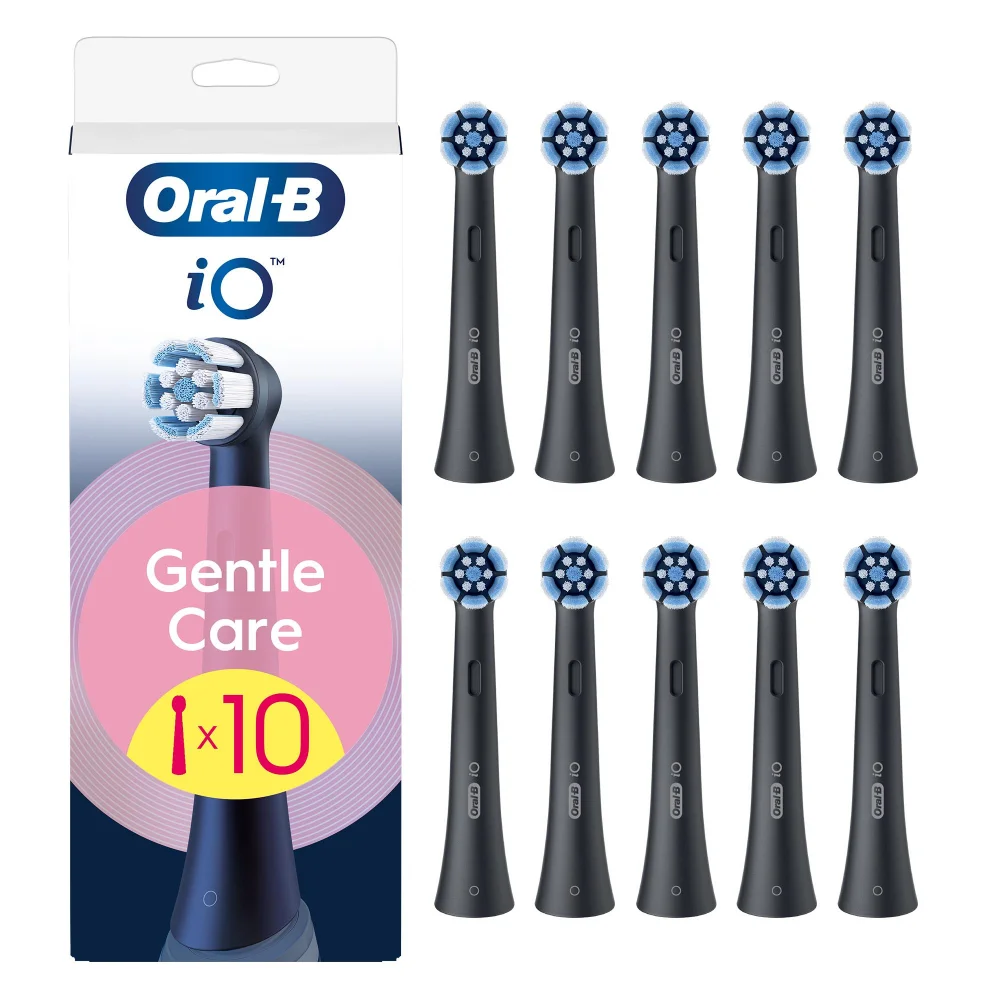 Oral-B iO Series Gentle Care Zwart, Originele opzetborstels, voor gevoelig tandvlees, 10 Afbeelding 1