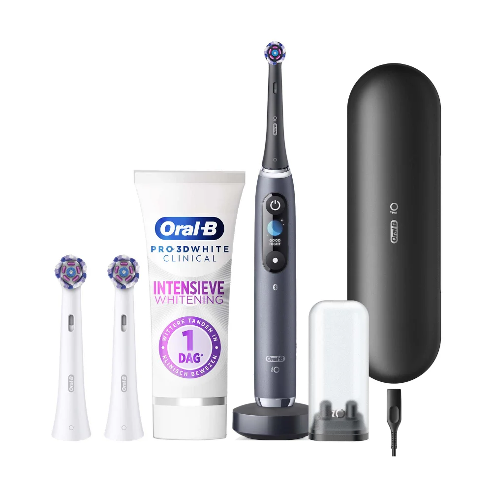 Oral-B iO9N Elektrische Tandenborstel Whitening Bundel, Wit Afbeelding 1