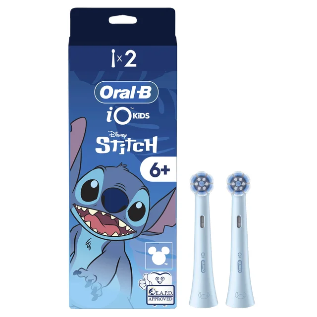 Oral-B iO Kids Opzetborstels Stitch, 2 Stuks