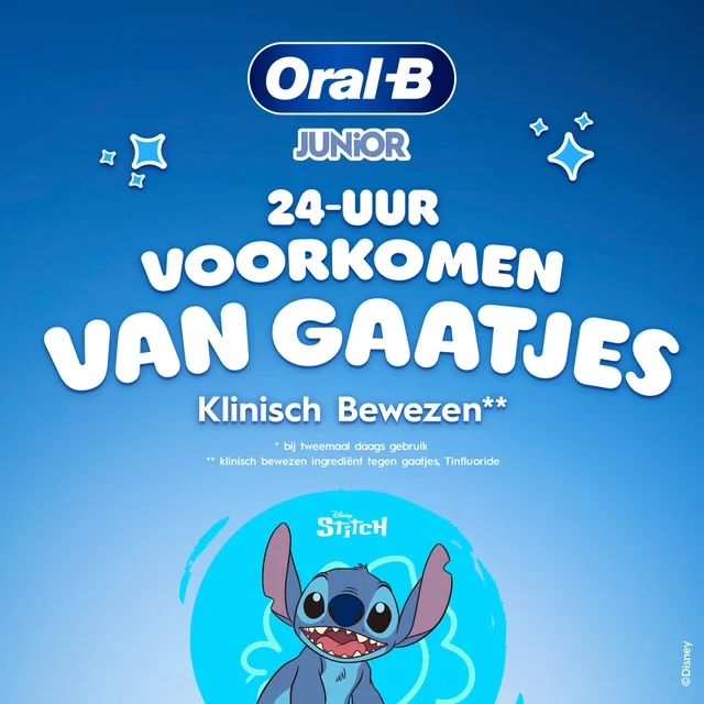 Oral-B Junior Stitch Tandpasta voor Kinderen, 75ml