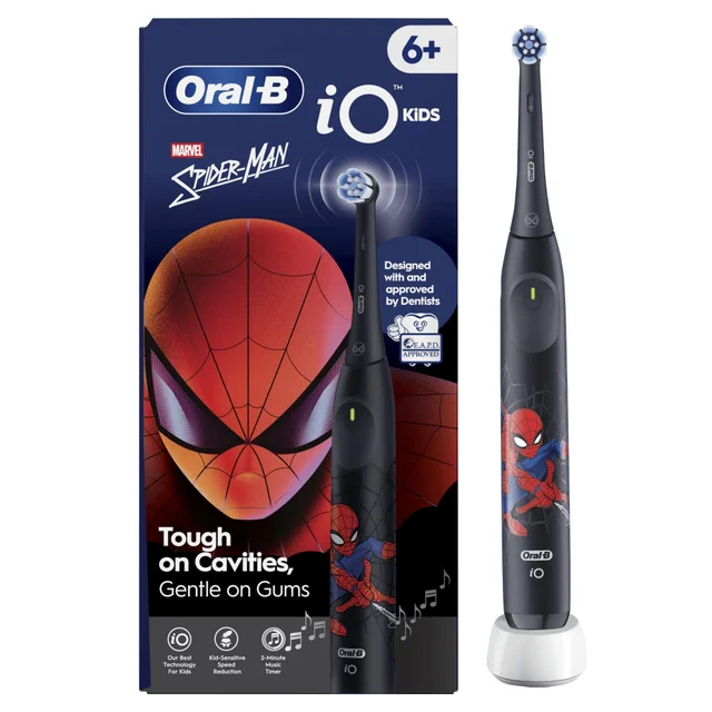 Oral-B iO Kids Marvel Spiderman elektrische tandenborstel, 1 opzetborstel, 1 reisetui