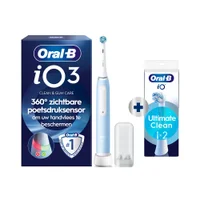 Oral-B poetsdruksensor visualiseert perfecte, te zachte of te harde poetsdruk via licht.