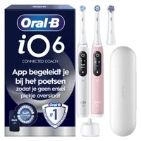 Oral-B iO6 tandenborstel duo-pack, de app begeleidt je bij het poetsen.