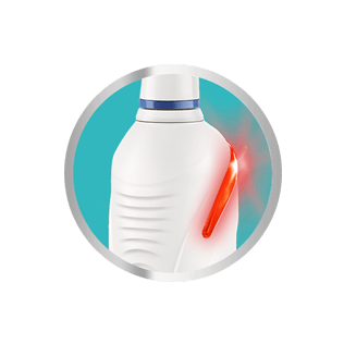 Druksensor op Oral-B tandenborstel licht rood op bij te veel druk.