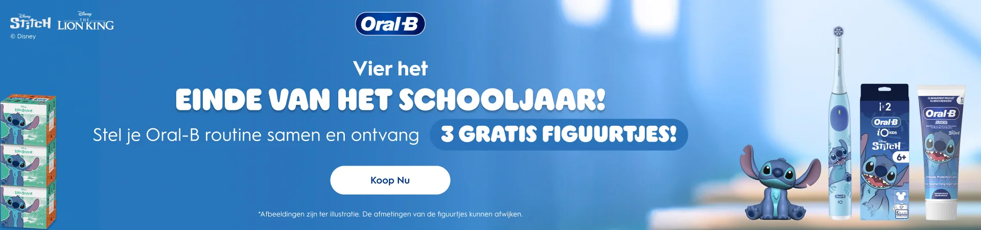 Ontvang 3 verrassingsfiguren bij aankoop van een kinderhandvat + opzetborstels + tandpasta!