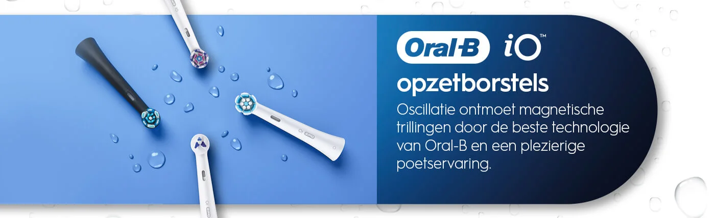 Oral-B iO opzetborstels met magnetische trillingen en geavanceerde poetstechnologie